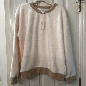 Anthropologie /Maeve Cozy Ringer Sweatshirt